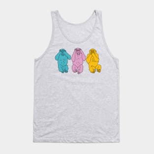 Los 3 Monos Sabios Tank Top